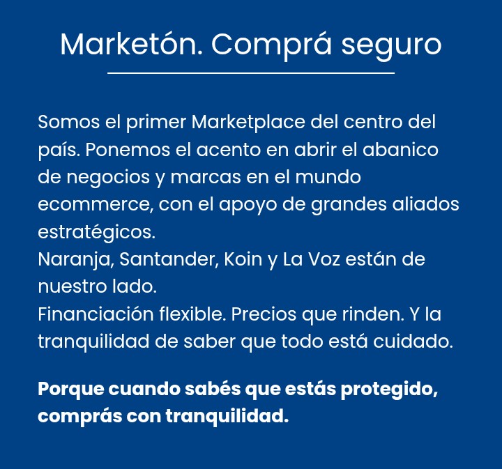 Marketón. Comprá seguro
